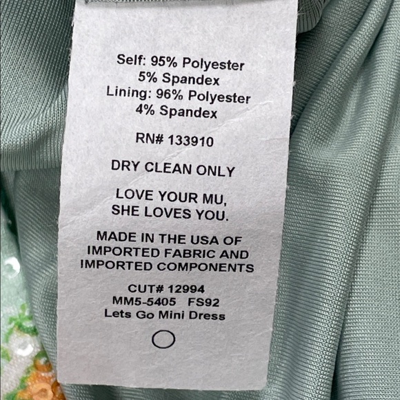 New Show Me Your Mumu Lets Go Mini Dress Rainbow Reef Sequin Fish Sz M - Picture 13 of 16